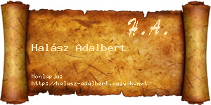Halász Adalbert névjegykártya